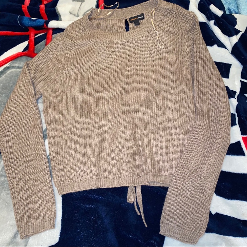 Open back sweater
